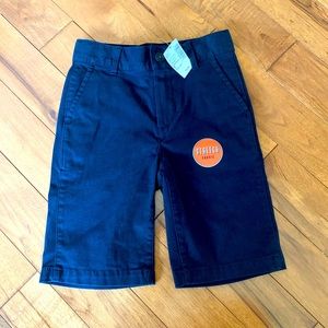NWT boys size 7 slim navy blue shorts